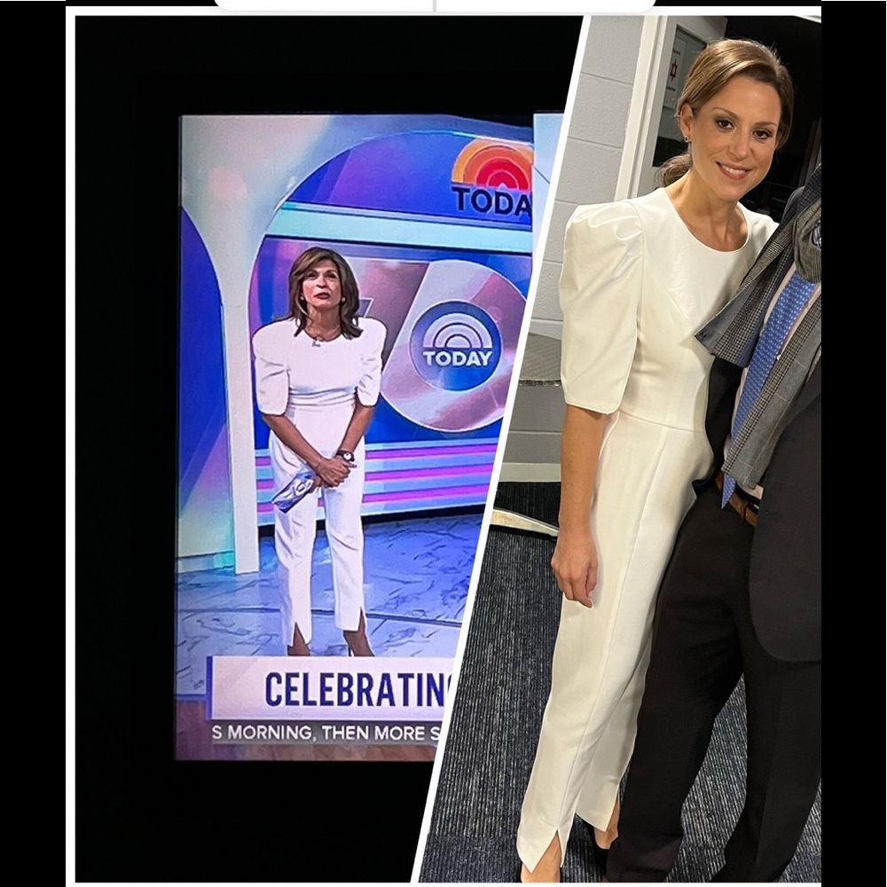 Black Halo - white jumpsuit - size 8